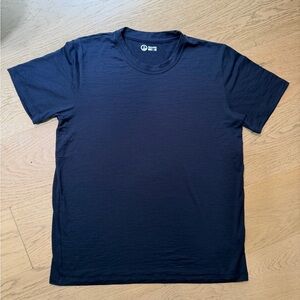 Outlier Ultrafine Merino T-Shirt - Navy - Size Large - Made in USA